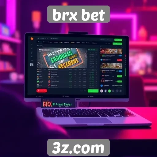 Interface amigável do site BRX Bet atrai novos usuários